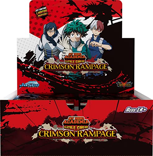 UNIVERSUS - MY HERO ACADEMIA - CAJA DE SOBRES CRIMSON RAMPAGE INGLÉS