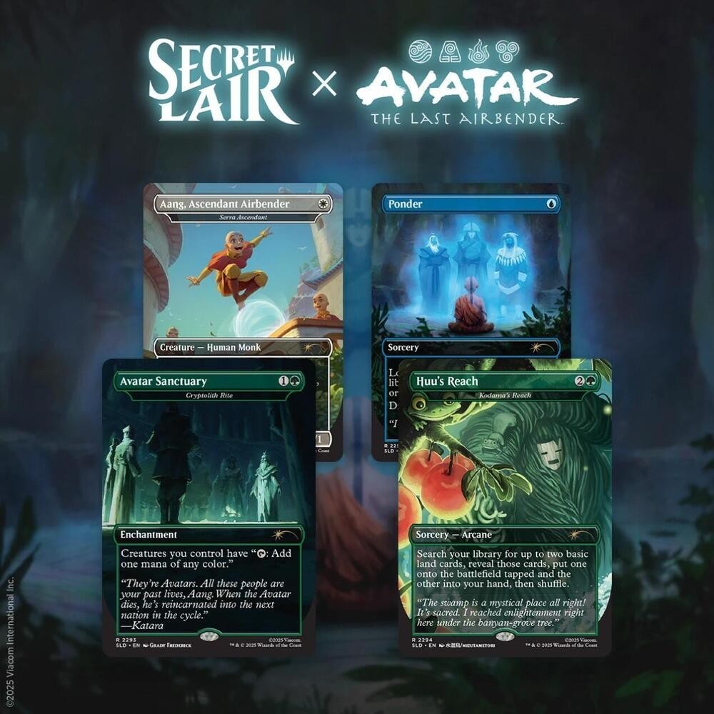 Magic the Gathering Secret Lair X Avatar: The Last Airbender - A Lot to Learn (Non-Foil)