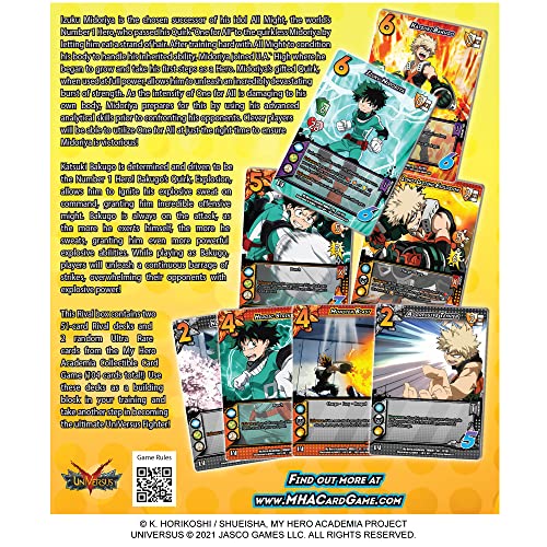 UNIVERSUS - MY HERO ACADEMIA - RIVAL BOX MIDORIYA VS BAKUGO INGLÉS