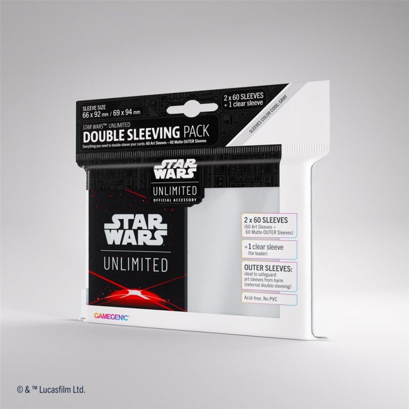 Fundas Rojo Double Sleeving Gamegenic Star Wars Unlimited