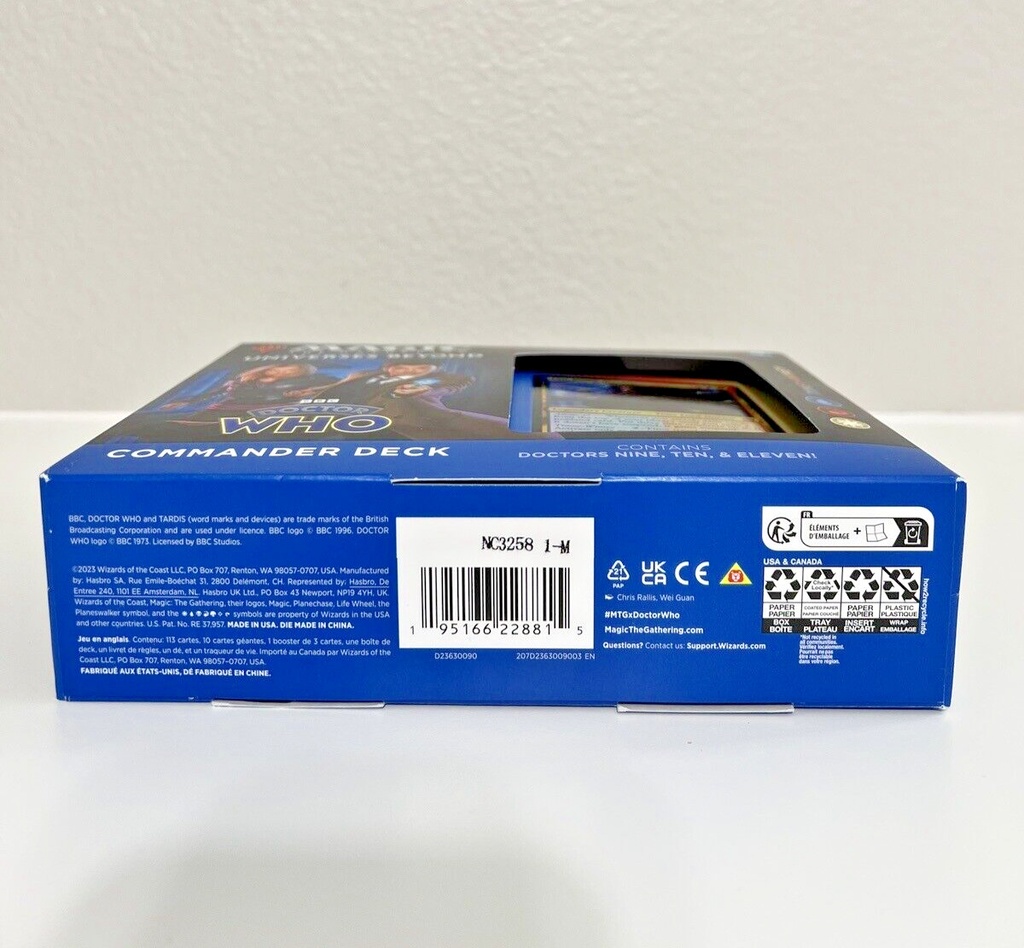 Magic the Gathering - Hasbro D2363 Magic the Gathering: Doctor Who Commander Deck - Masters of Evil - Black