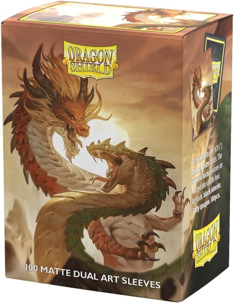 Fundas Dual Matte Wood Snake (100 ud.) - Dragon Shield - Standard Arte