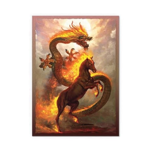 Fundas Dual Matte Art Fire Horse 2026 (100 ud.) - Dragon Shield - Standard