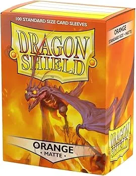 Fundas Naranja Matte (60 ud.) - Tangerine Dragon Shield Standard