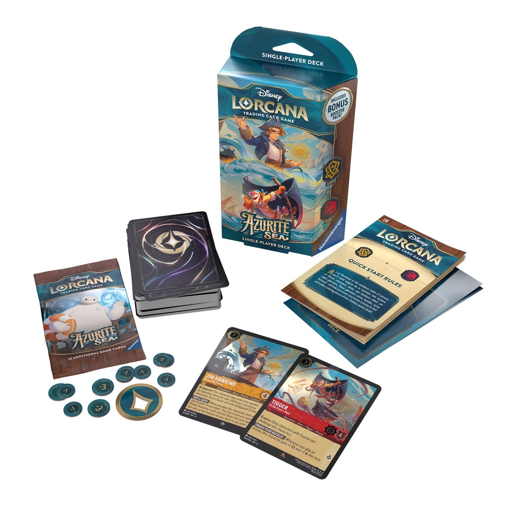 Starter Deck 6 Azurite Sea - Amber Ruby - Disney Lorcana TCG