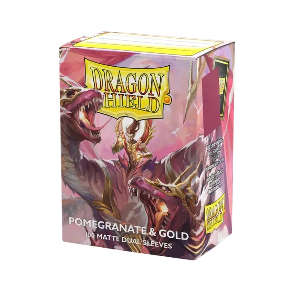 Fundas 25th Special Edition: Pomegranate/Gold (100 Unidades) - Dragon Shield