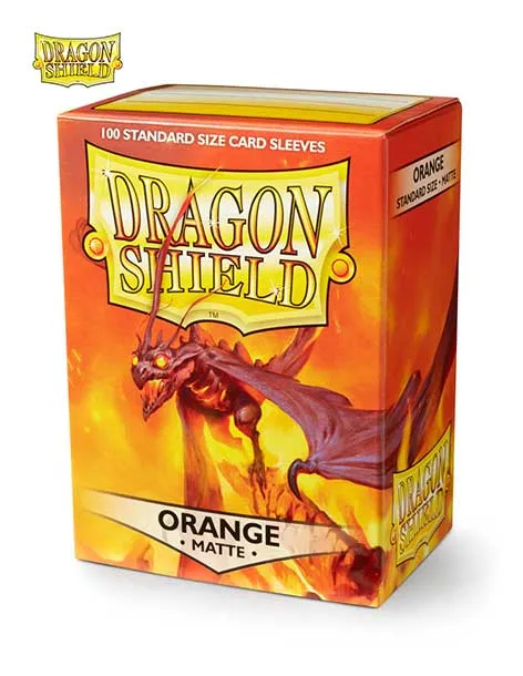 Fundas Matte Orange - Dragon Shield - Standard 100