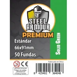 [8425402364048] Fundas Solid Green - Pack 50 fundas - Steel Armour