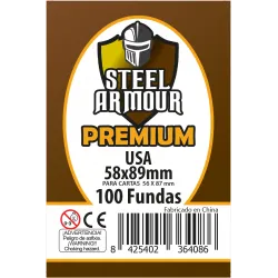 [8425402364086] 100 Fundas Premium USA - Steel Armour