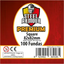 [8425402364185] 100 Fundas Premium Square Steel Armour