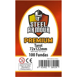 [8425402364154] 100 Fundas Premium Tarot - Steel Armour