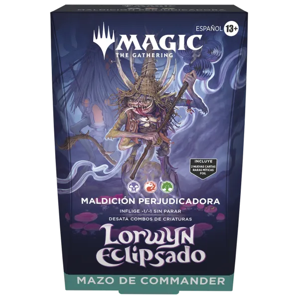 [50109963477492] Maldición Perjudicadora Commander Precon Español - Lorwyn Eclipsed MTG
