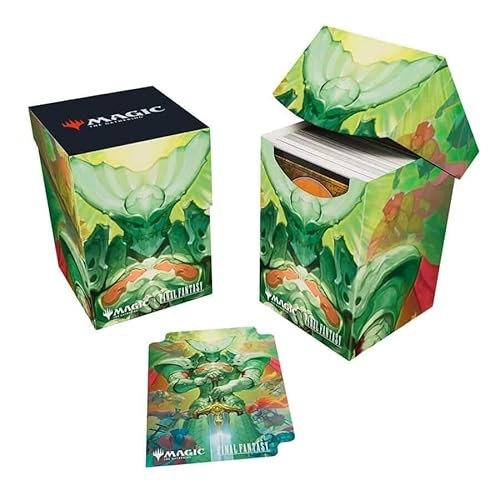 Ultra Pro - Final Fantasy X Universes Beyond Summon Knights of the Round 100+ Deck Box for Magic: the Gathering | Trading Card Accessories, Collectibl
