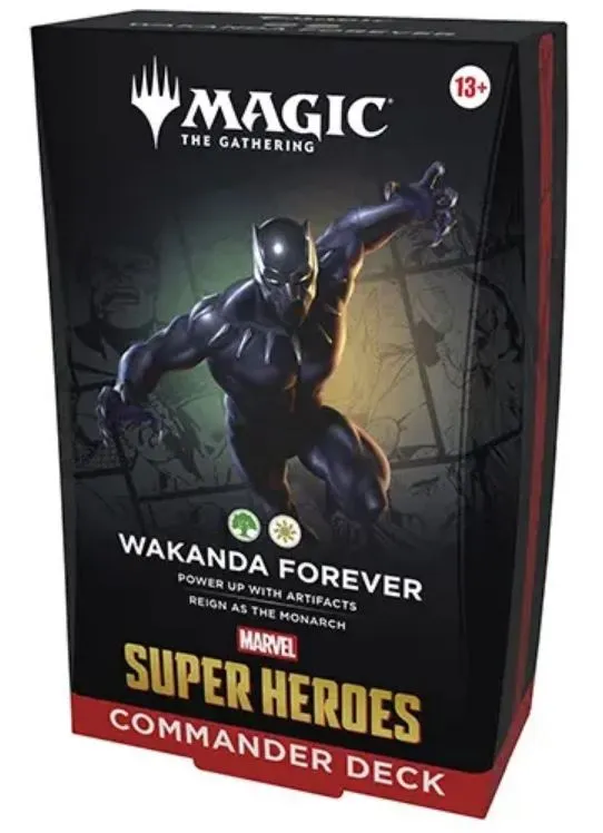 [1951663130094] Magic The Gathering TCG Commander Deck Marvel Super Heroes Inglés - Wakanda Forever