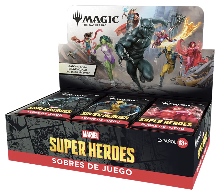 [5010996359421] Caja Play Boosters Marvel Super Heroes Español - Magic The Gathering