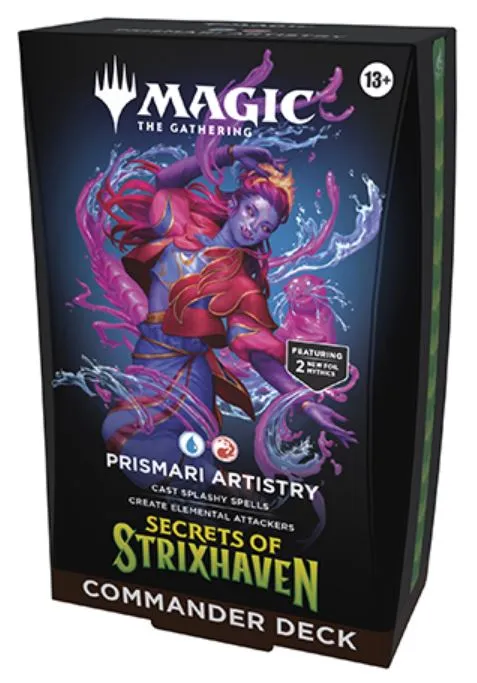 [1951663180353] Magic The Gathering TCG Commander Deck Secrets of Strixhaven Inglés - Prismari Artistry (copia)