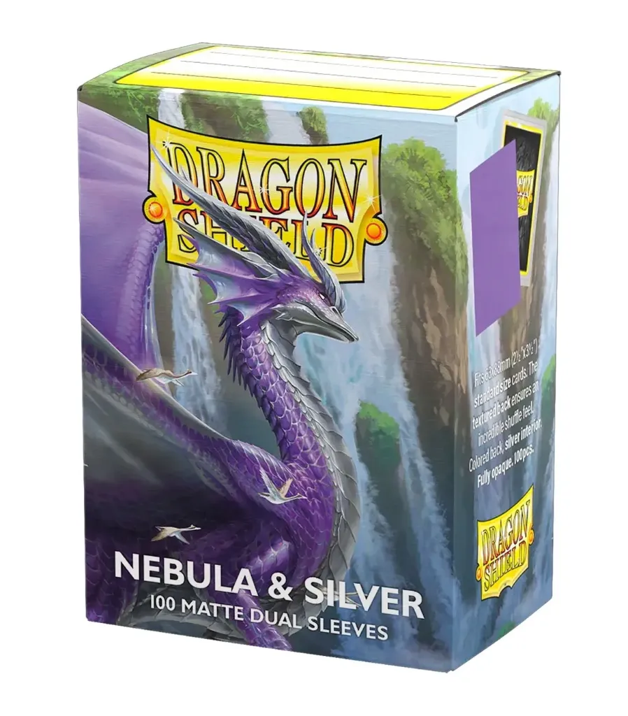 Nebula and Silver - Dragon Shield - Matte Dual Standard Size Card Sleeves