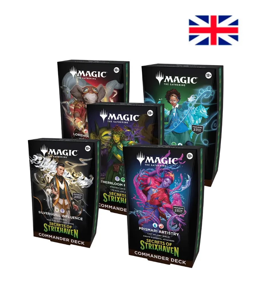 Commander Pack 5 mazos - Inglés - MTG Secrets of Strixhaven