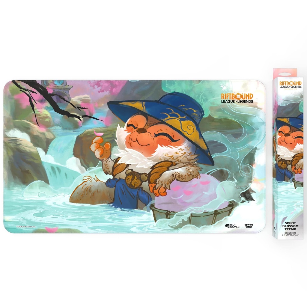 Playmat: Teemo -Riftbound Spiritforged Spirit Blossom 24x14 Neoprene Character Art Tabletop Trading Card Game Accessory
