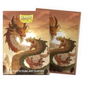Fundas Dual Matte Art Wood Snake (100 ud.) - Dragon Shield - Standard