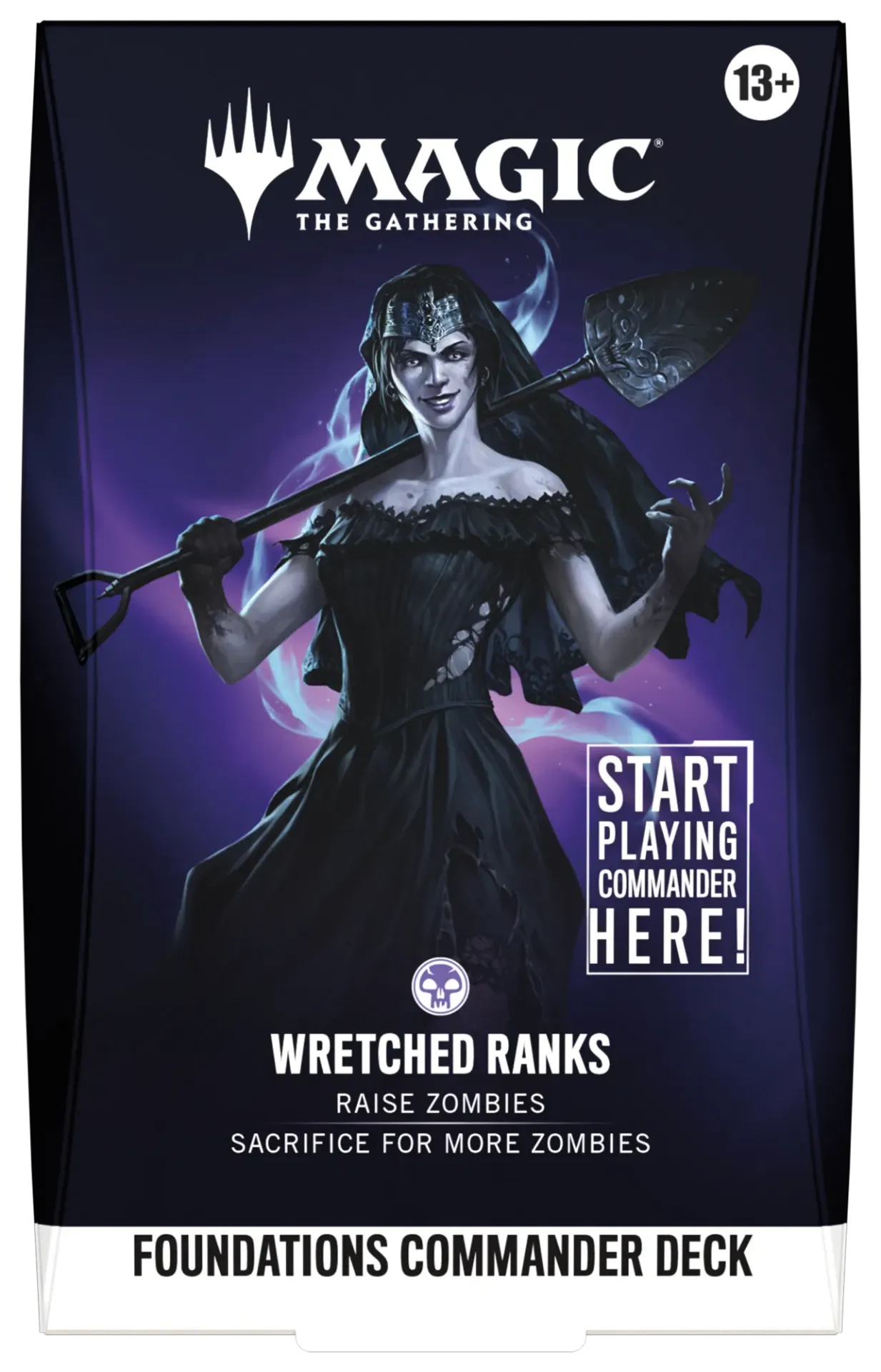 Mazo Commander Wretched Ranks Inglés - Starter Foundations Negro Zombies