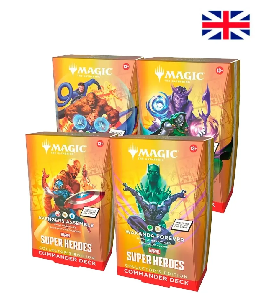 Pack Commander Collector Inglés Marvel Super Heroes - Magic: The Gathering
