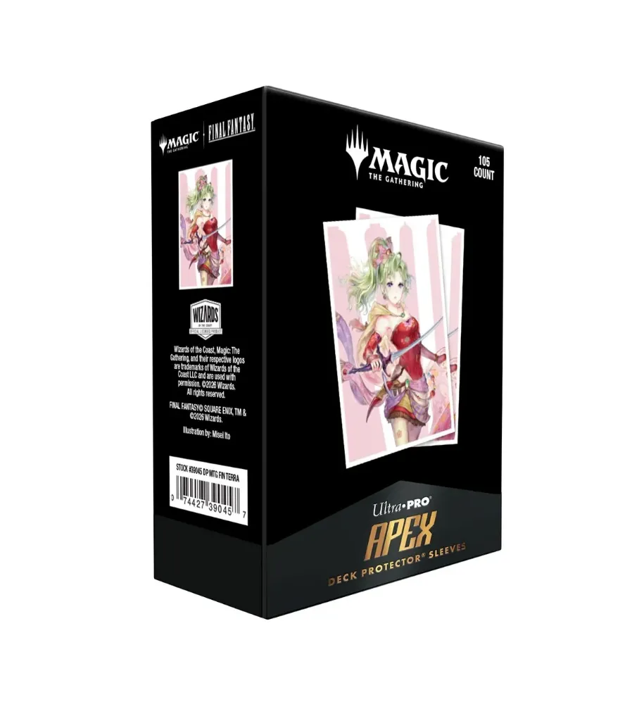Fundas Standard Terra, Herald of Hope Black-Stitched (105 Unidades) MAGIC: THE GATHERING—FINAL FANTASY - Ultra Pro