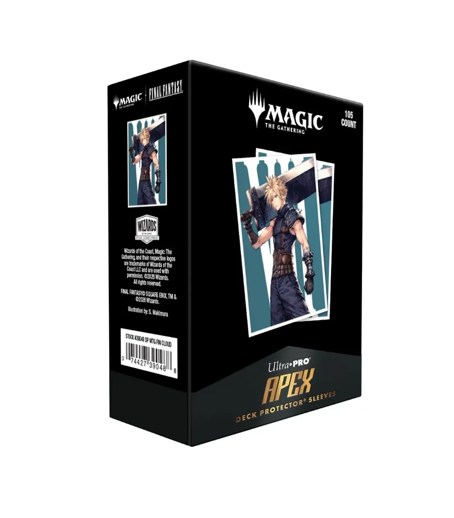 [074427390488] Fundas Standard Cloud, Ex-SOLDIER Black-Stitched (105 Unidades) MAGIC: THE GATHERING—FINAL FANTASY - Ultra Pro