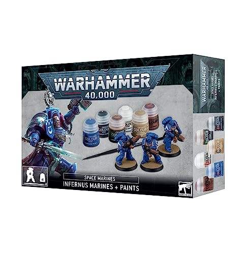 [5011921196876] Marines Espaciales: Marines Infernus + Pinturas - Warhammer 40K