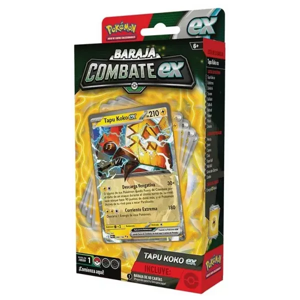 Pokémon Tapu Koko- Baraja de Combate EX - ES