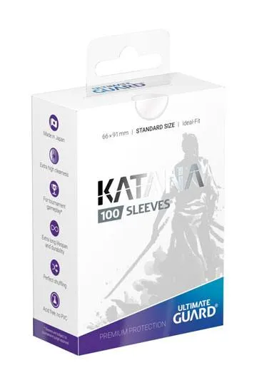 Fundas Katana Standard Transparentes 100 - Ultimate Guard Sleeves Transparent