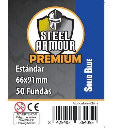 50 Fundas Solid Blue - Steel Armour