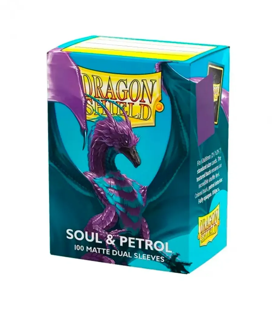Soul & Petrol - Fundas Dual Matte (100 ud.) Standard Size- Dragon Shield