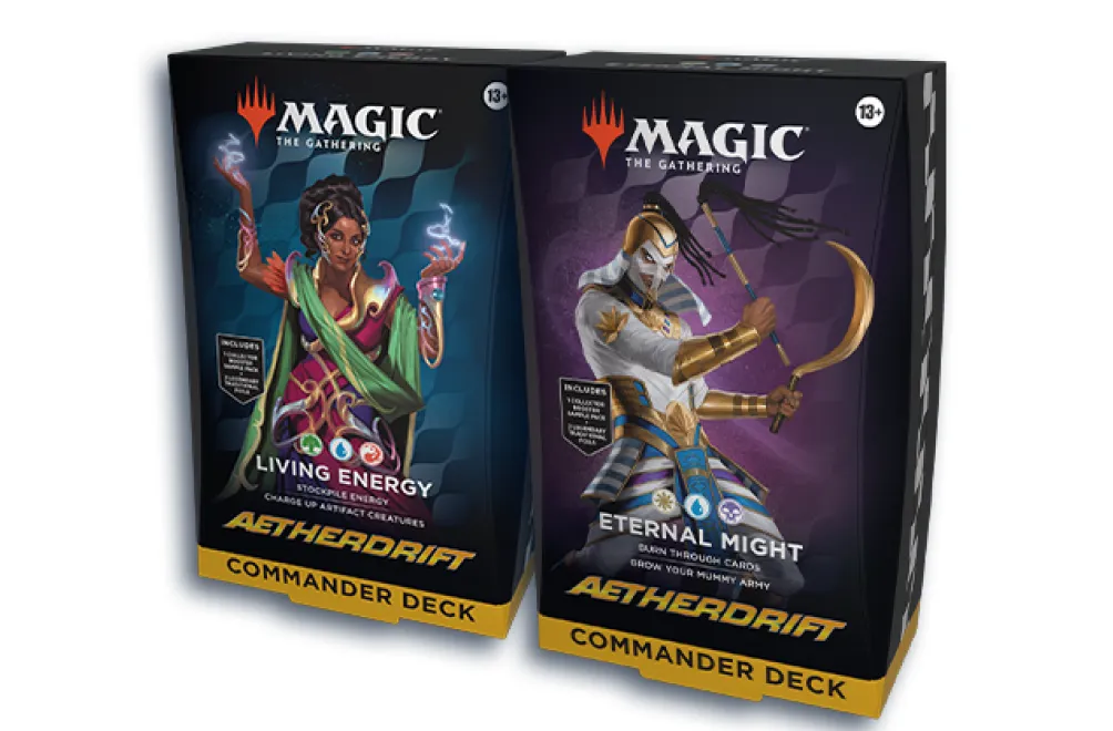 Commander Pack Precon Aetherdrift Inglés - Eternal Might y Living Energy