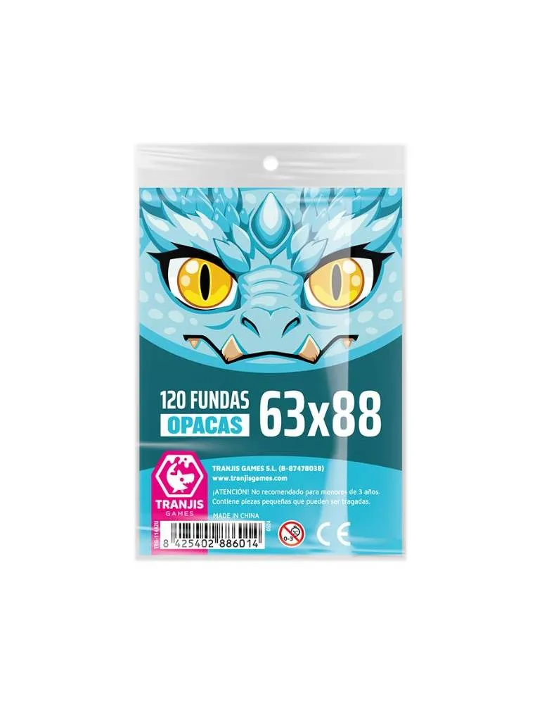 Fundas Dragón Azul (63x88 Opacas Standard) - 120 uds. - Tranjis