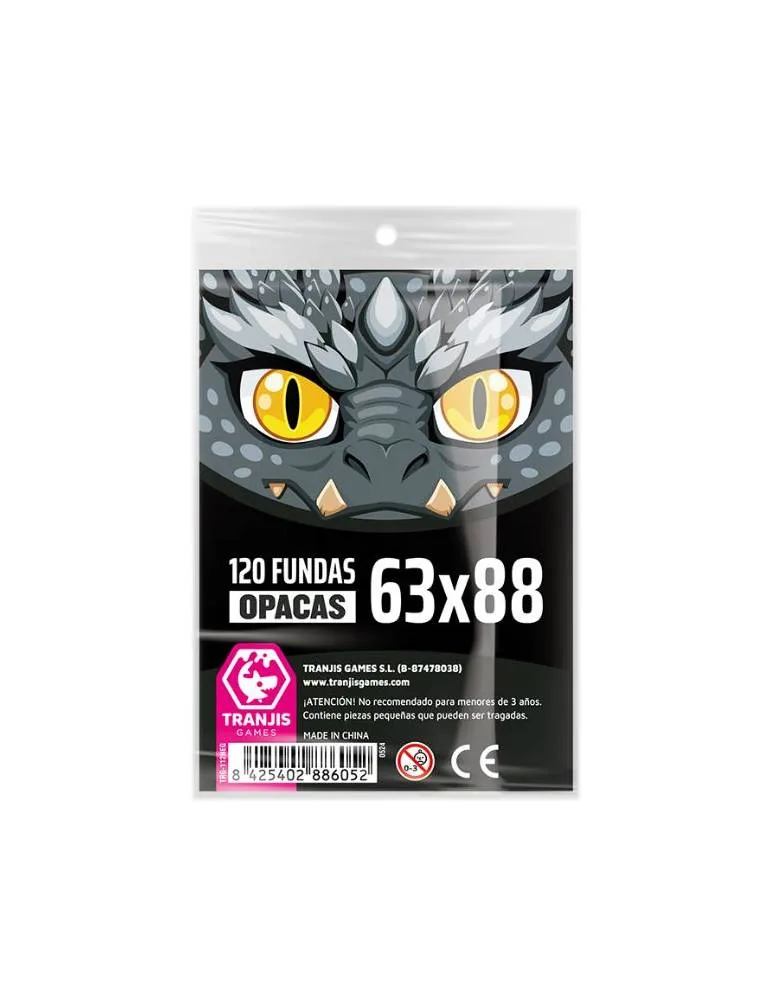 Fundas Dragón Negro (63x88 Opacas Standard) - 120 uds. - Tranjis
