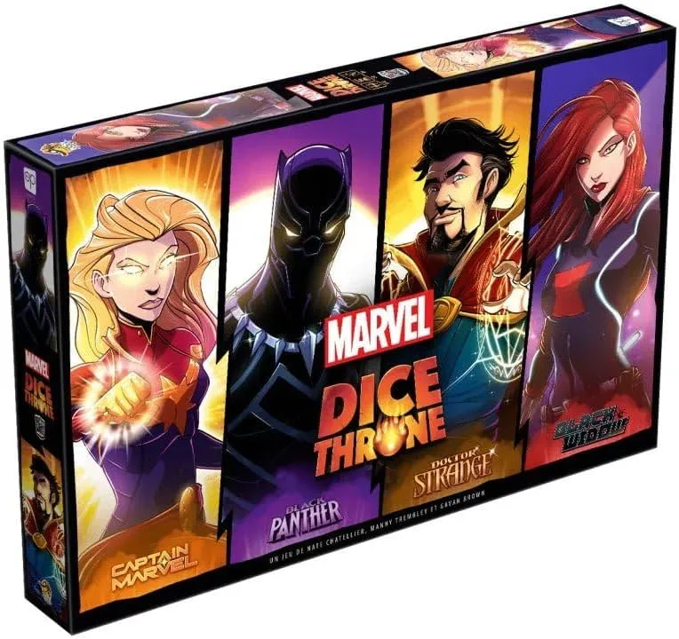 Marvel Dice Throne - Doctor Strange, Black Panther, Capitana Marvel & Viuda Negra