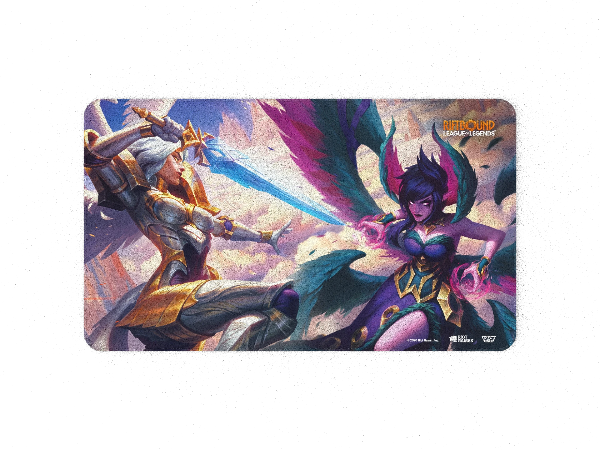 [810155275952] Tapete Riftbound Vendetta - Kayle vs Morgana