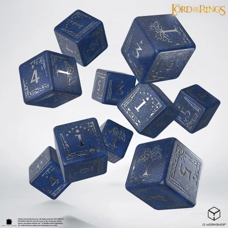 [5907699498901] Set 10 Dados D6 El Señor de los Anillos - Gondor
