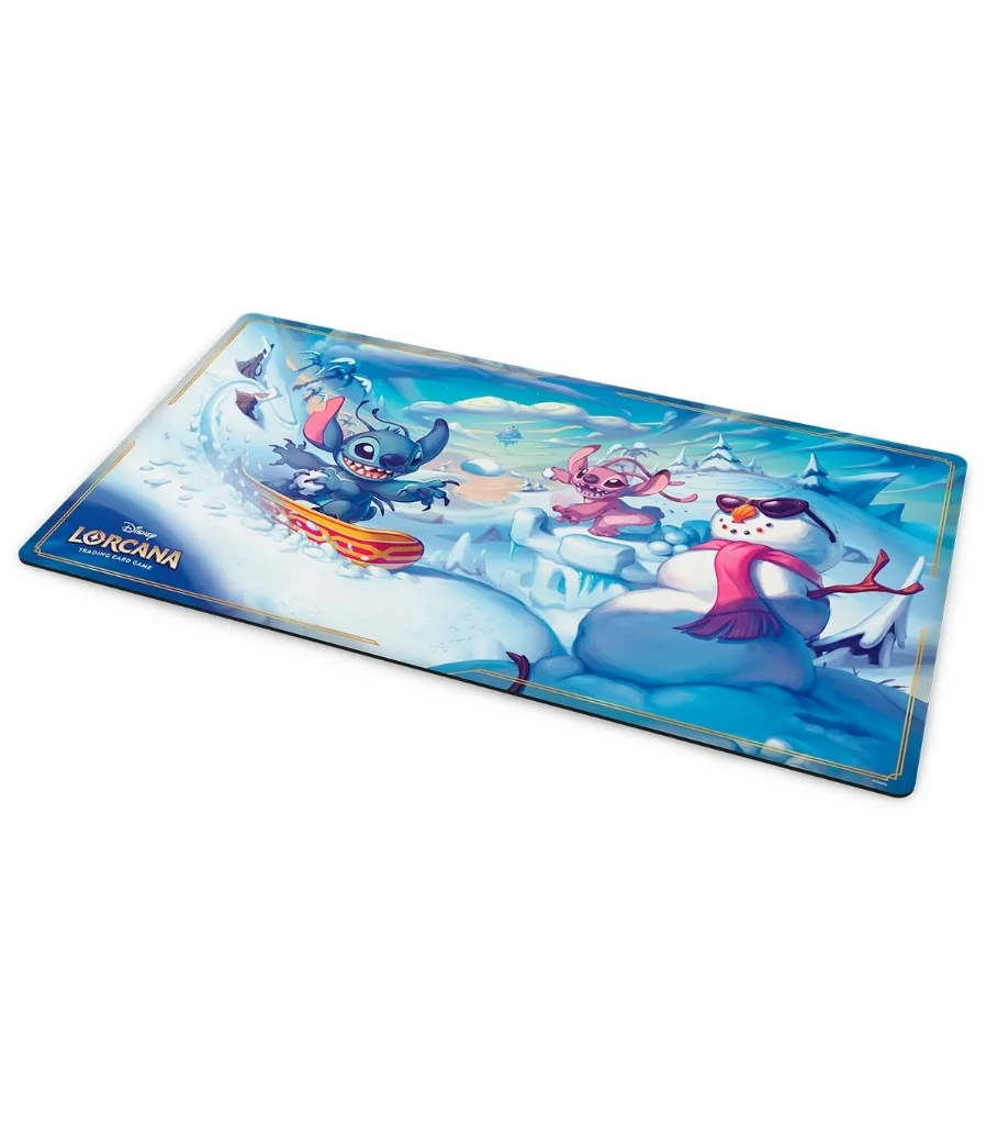 [4050368901224] Tapete Stitch and Angel in Winterspell Hyperia City  - Disney Lorcana TCG