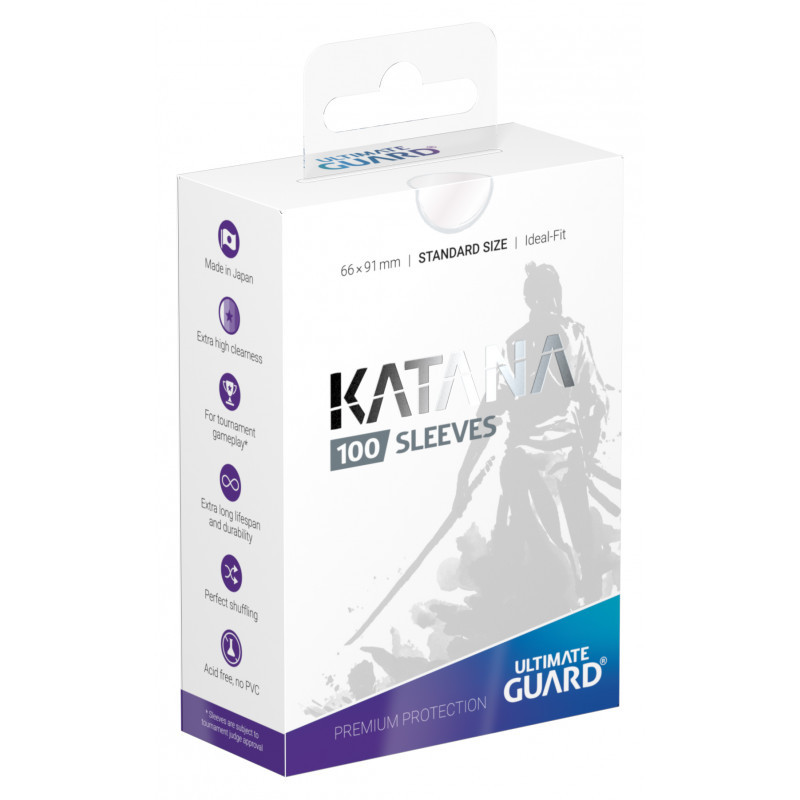 [4260250073766] Fundas Katana Standard Transparente 100 - Ultimate Guard Sleeves Transparent