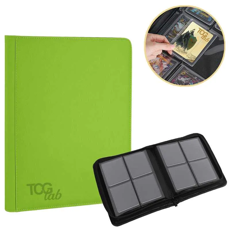 Album para Toploader - 4 bolsillos Verde (Green) - TcgLab