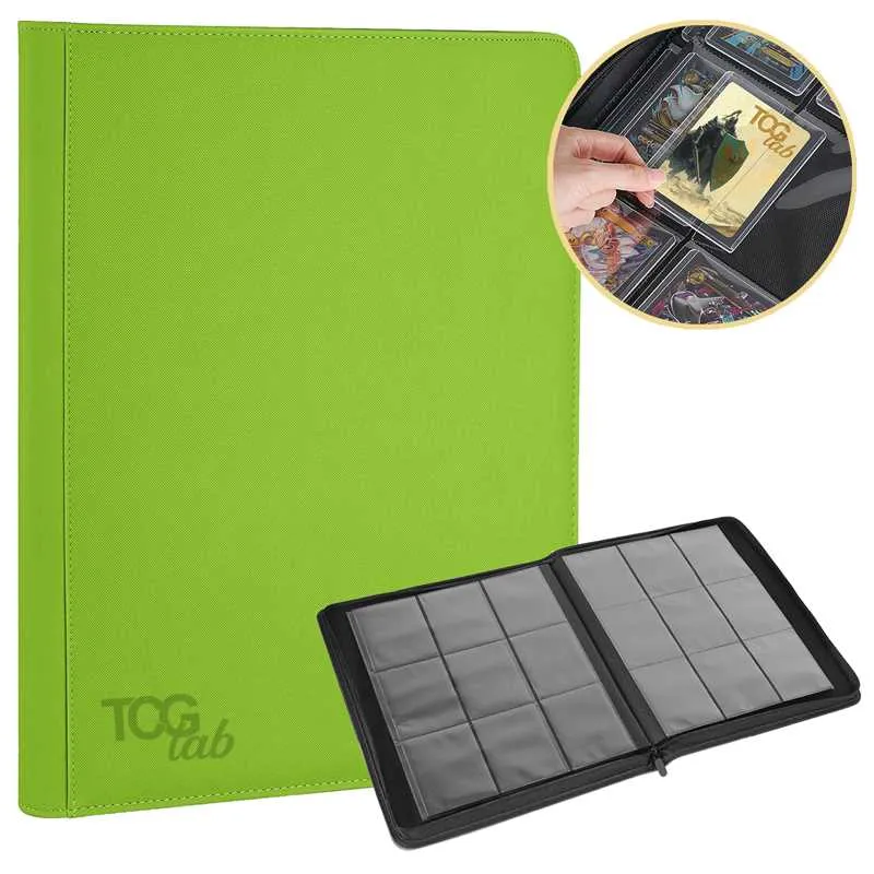 [8057803391226] Album para Toploader - 9 bolsillos Verde (Green) - TcgLab