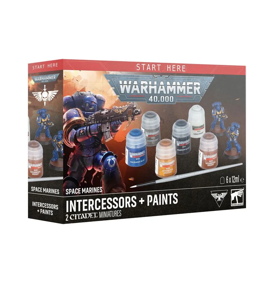 Marines Espaciales: Intercesores y pinturas - Warhammer 40K