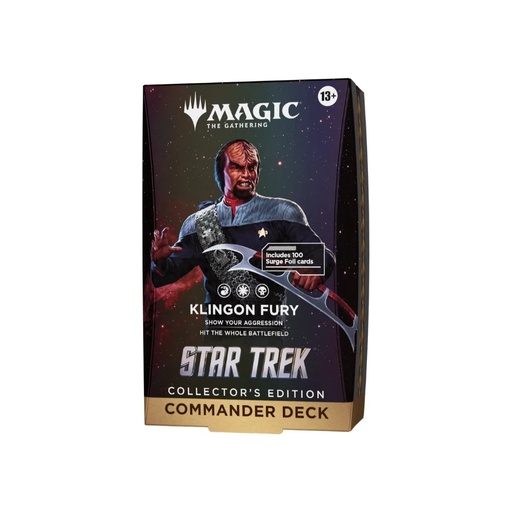 Mazo Commander Collector's Edition Klingon Fury Inglés - Star Trek - Magic The Gathering